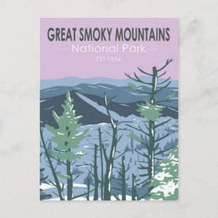 Carte Postale Great Smoky Mountains National Park Retro