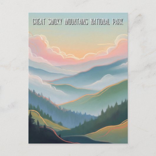 Carte Postale Great Smoky Mountains Voyage (Devant)