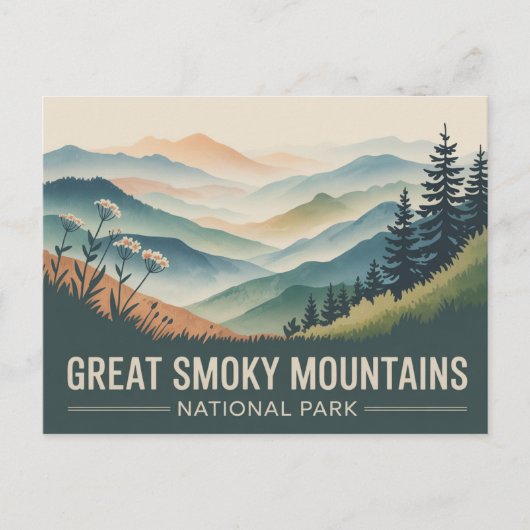 Carte postale Great Smoky National Park Vintage (Devant)