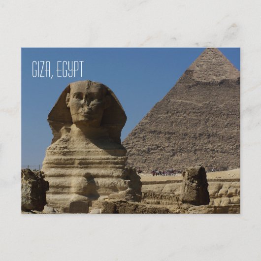 Carte Postale Great Sphinx Statue Giza Cairo Egypt Voyage (Devant)