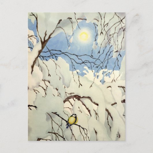 Carte Postale Great Tit - Theodor Severin Kittelsen (Devant)