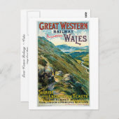 Carte Postale Great Western Railway ~ Pays de Galles (Devant / Derrière)