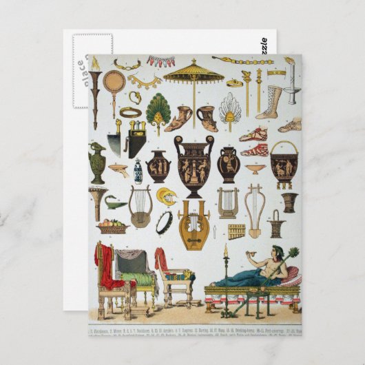 Carte Postale Grec ancien (Devant / Derrière)