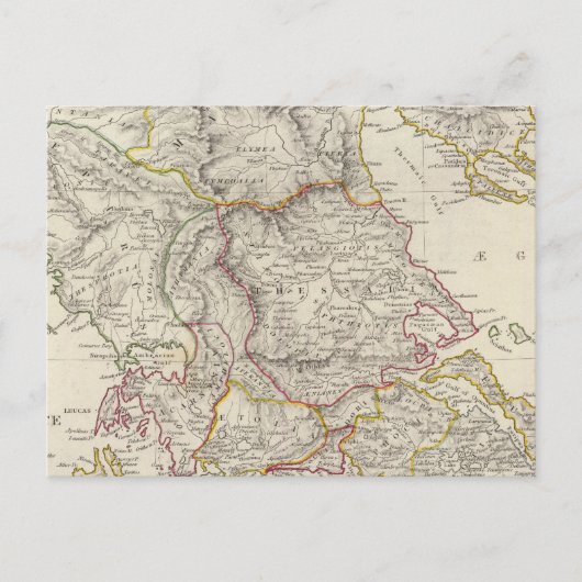 Carte Postale Grèce antique, nord (Devant)