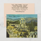 Carte Postale Grèce, Delphes, Tholos (Devant / Derrière)
