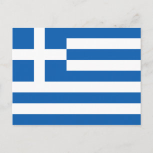 Carte Postale Grèce - Drapeau grec