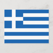 Carte Postale Grèce - Drapeau grec (Devant)