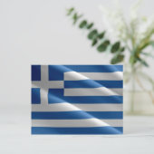 Carte Postale Grèce - drapeau grec - (Debout devant)