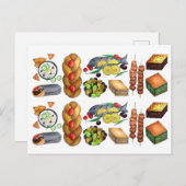 Carte Postale Grèce Méditerranéenne Restauration grecque (Devant / Derrière)