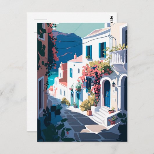 Carte Postale Grèce Santorin (Devant / Derrière)