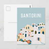 Carte Postale grèce Santorin (Devant / Derrière)