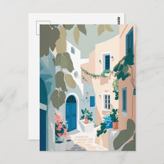 Carte Postale Grèce Santorin (Devant / Derrière)