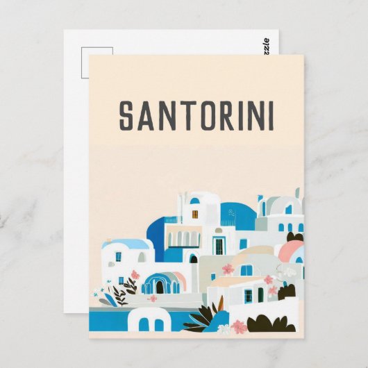 Carte Postale grèce Santorin (Devant / Derrière)
