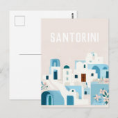 Carte Postale grèce Santorin (Devant / Derrière)