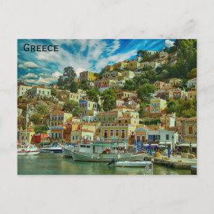 Carte Postale Grèce Symi Grec Ile de Voyage