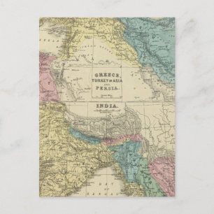 Carte Postale Grèce, Turquie, Perse, Inde