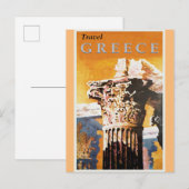 Carte Postale Grèce Vintage grec affiche Voyage (Devant / Derrière)