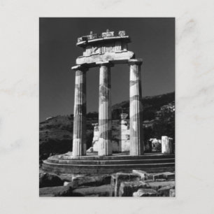 Carte Postale Grèce vintage temple d'Athènes Tholos Sanctuaire