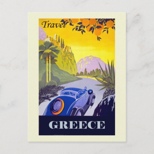 Carte Postale Grèce vintage Tourisme grec (Devant)