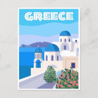 Grèce Vintage voyage Santorini Athènes Crète rétro
