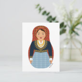 Carte postale grecque Matryoshka (Debout devant)