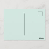 Carte Postale Green anole with Fuchsias  (Dos)