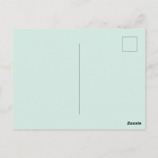 Carte Postale Green anole with Fuchsias  (Dos)