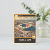 Carte Postale Green Bay, Wisconsin | VINTAGE (Debout devant)