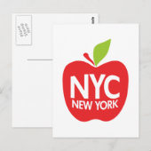 Carte Postale Green Big Apple NYC (Devant / Derrière)