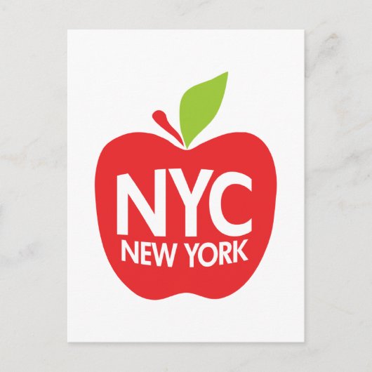 Carte Postale Green Big Apple NYC (Devant)
