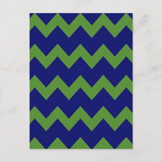 Carte postale Green Blue Chevrons (Devant)