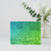 Carte postale Green Blue Pointillé (Debout devant)