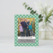 Carte postale Green Classy Diamond Holiday (Debout devant)