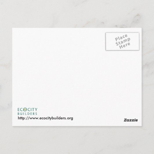 Carte postale Green Downtown (Dos)