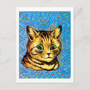 Carte Postale Green Eye Cat, Louis Wain