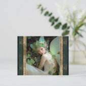 Carte Postale Green Fairy Femme Imaginaire Art (Debout devant)