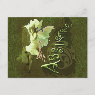Carte Postale Green Fairy Splashy Collage III