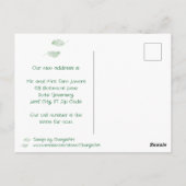 Carte Postale Green Ferns on Custom New Address Postcards (Dos)