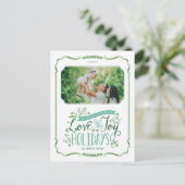 Carte postale Green Floral Whimsy (Debout devant)