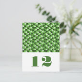 Carte postale Green Geometry Triangles (Debout devant)