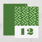 Carte postale Green Geometry Triangles (Devant / Derrière)