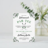 Carte Postale Green Golf Thème Retraite Par Tee (Debout devant)