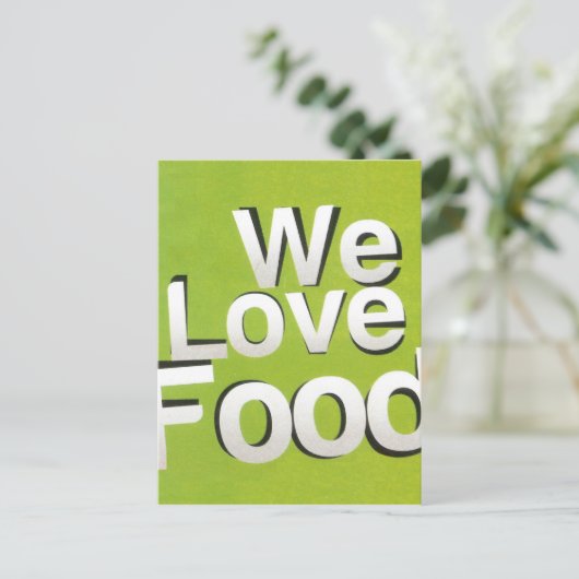 Carte Postale Green Grub Club : We Heart Food Design (Debout devant)