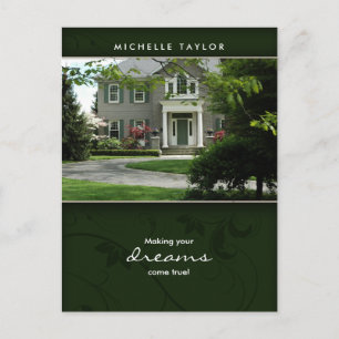 Carte postale Green Home Real Estate House