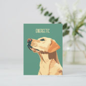 Carte Postale Green Labrador Retriever (Debout devant)