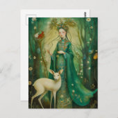 Carte Postale Green Lady Of The Forest (Devant / Derrière)