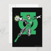 Carte Postale Green Lantern & Symbole (Devant / Derrière)