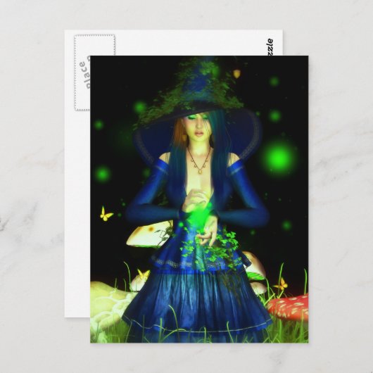 Carte postale Green Magick (Devant / Derrière)