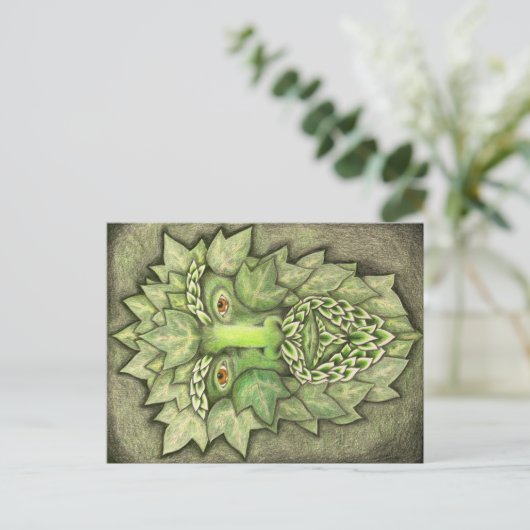 Carte postale Green Man (Debout devant)