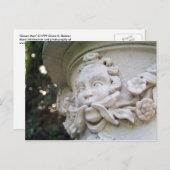 Carte postale Green Man Sculpture (Devant / Derrière)